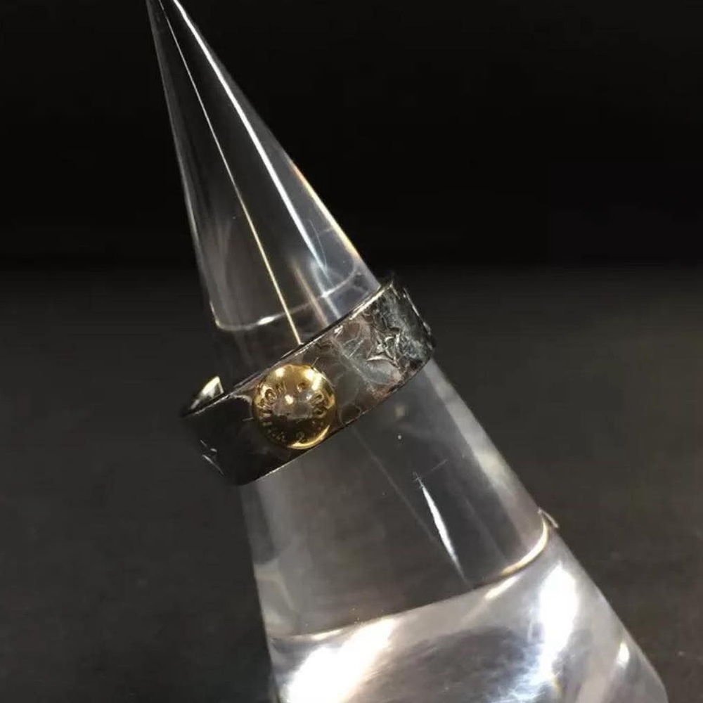 Louis Vuitton Bague Nanogram Silver Tone Ring sz:49/5- Free Gift With Purchase - Picture 6 of 12